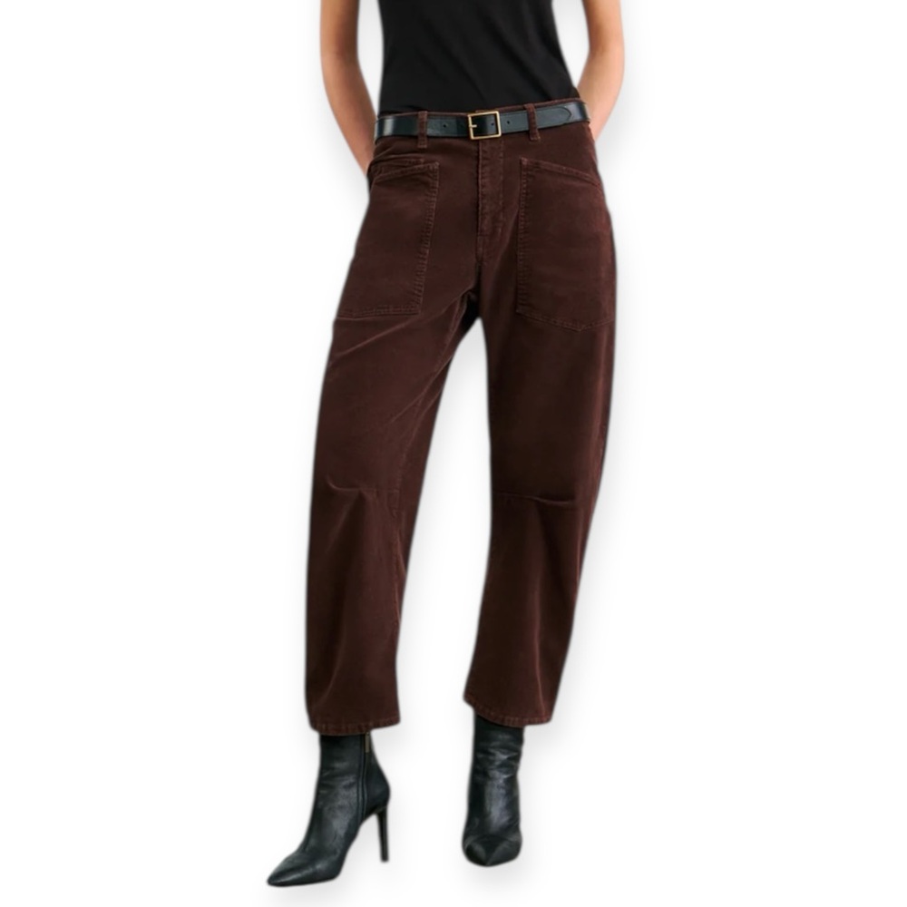 Nili Lotan 'Shon' Corduroy Barrel-Leg Pants